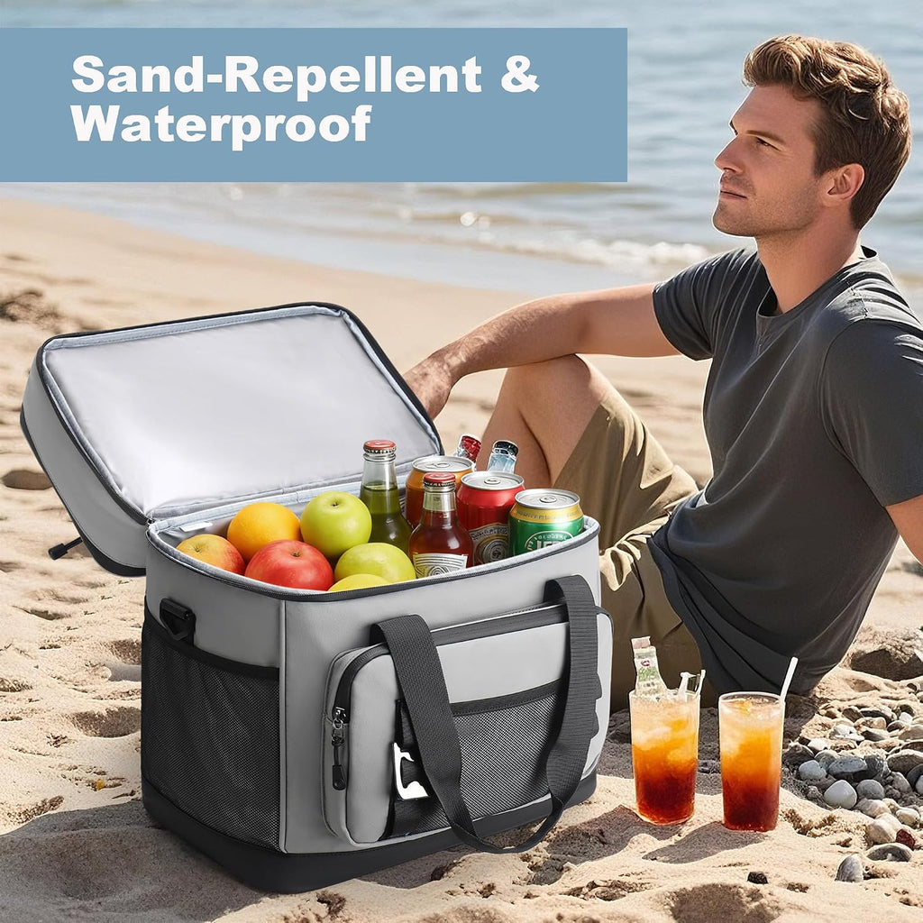 60 Can Insulated Soft Sided Collapsible Cooler Bag Ice Chest