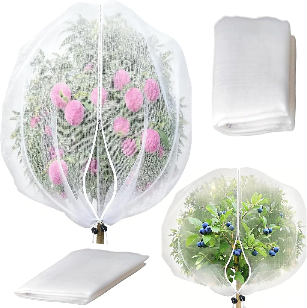 2PACK Garden Mesh Netting with Drawstring & Zipper