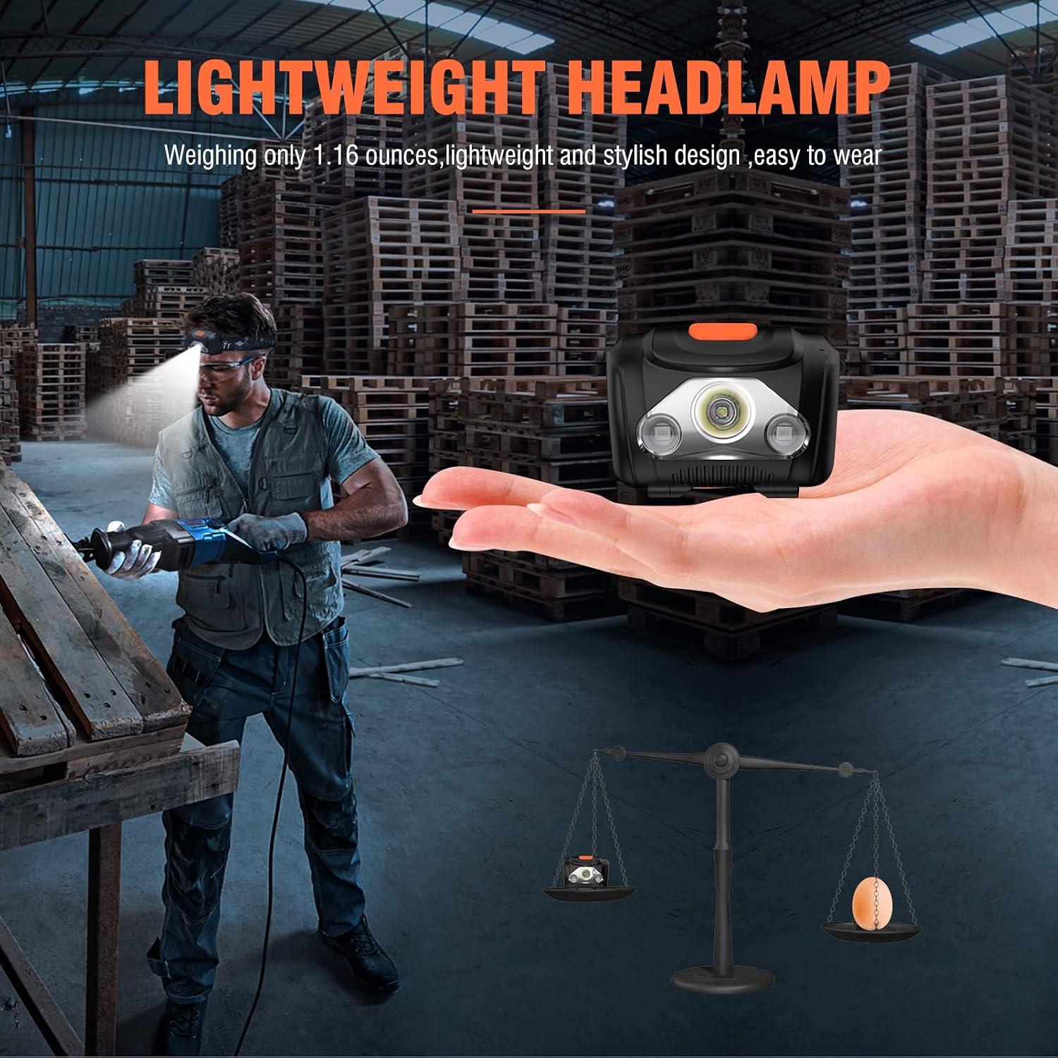 BORUIT LED Headlamp Red White Light Head Lamp [2-Pack] AAA Battery Super Bright Headlight 4 Mode Head Flashlight for Kids Adult Camping Running Hunting Fishing Gear