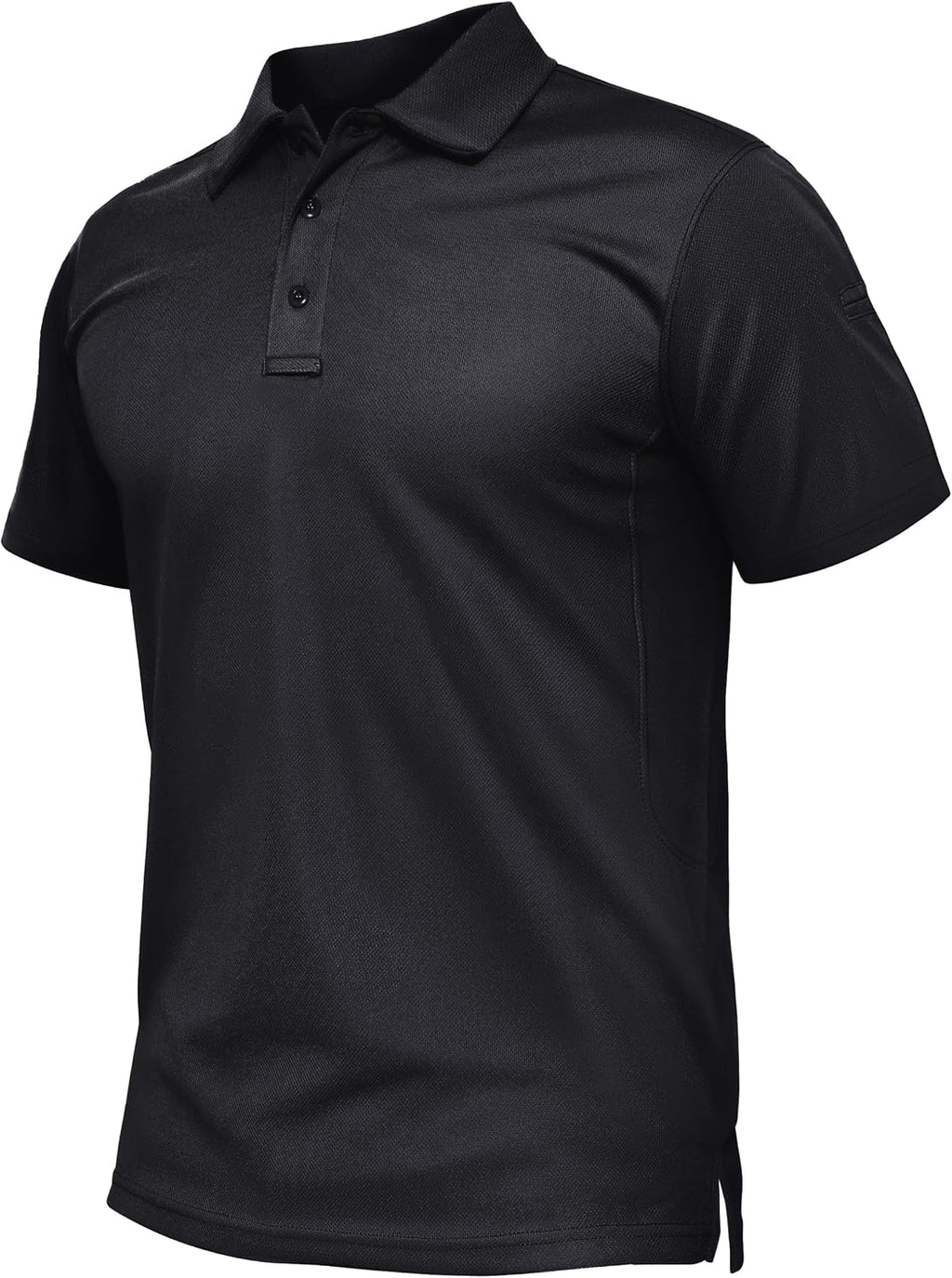 TACVASEN Mens Polo Shirts Short Sleeve Quick Dry Collared Shirt Performance Pique Polos for Athletic Tactical Golf Work