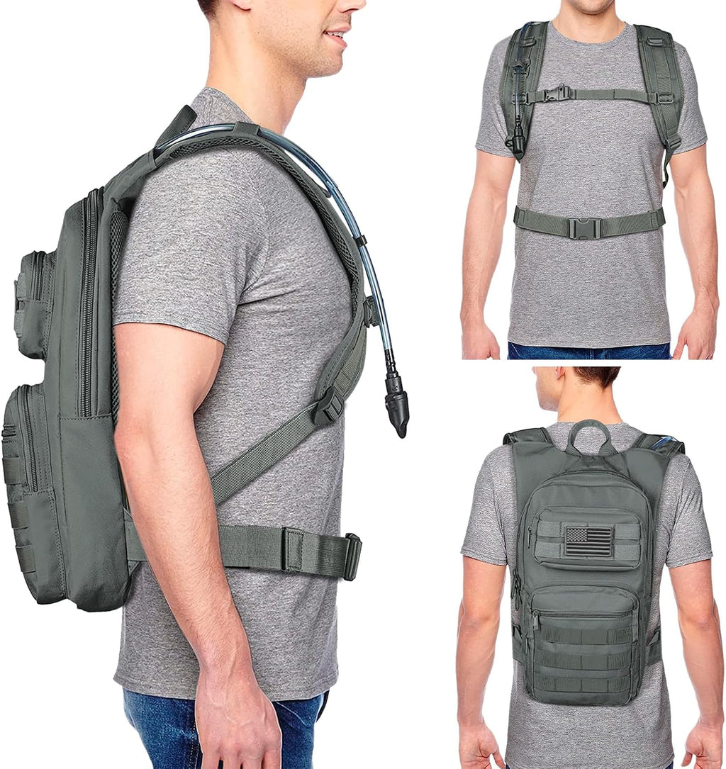 NOOLA Hydration Backpack with 3L Water Bladder, Tactical Pack for Hiking