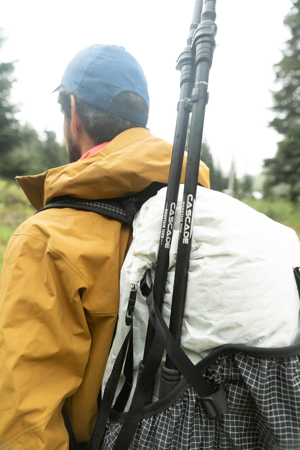 Cascade Mountain Tech Trekking Poles - Carbon Fiber Walking or Hiking Sticks with Quick Adjustable Locks