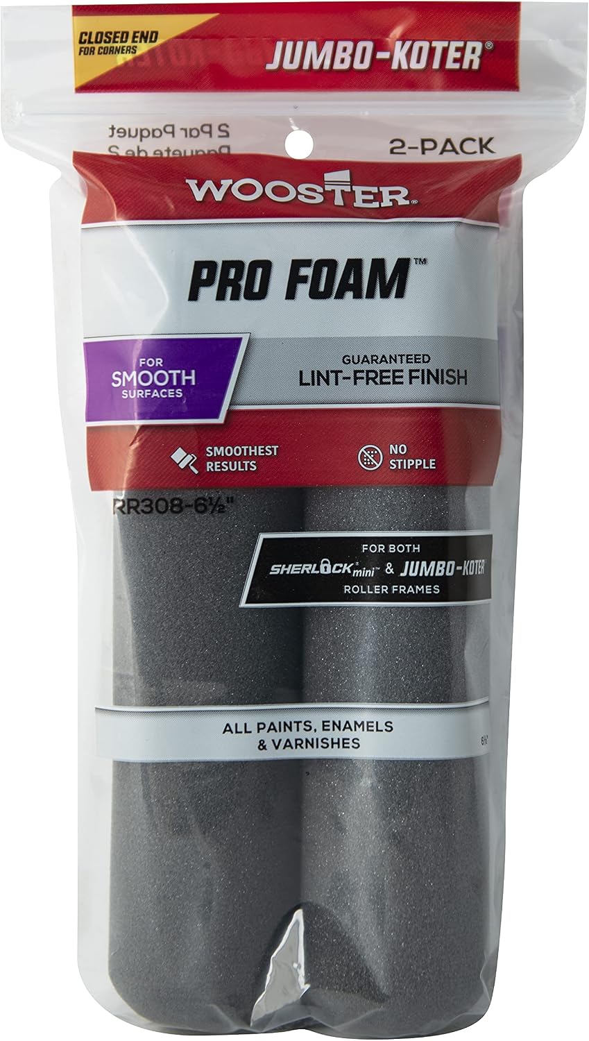 Wooster 5, 6 1/2-Inch RR308-6 1/2 Pro Foam, Color