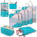 Gonex Compression Packing Cubes for Travel, Mesh Bags Luggage Organizers