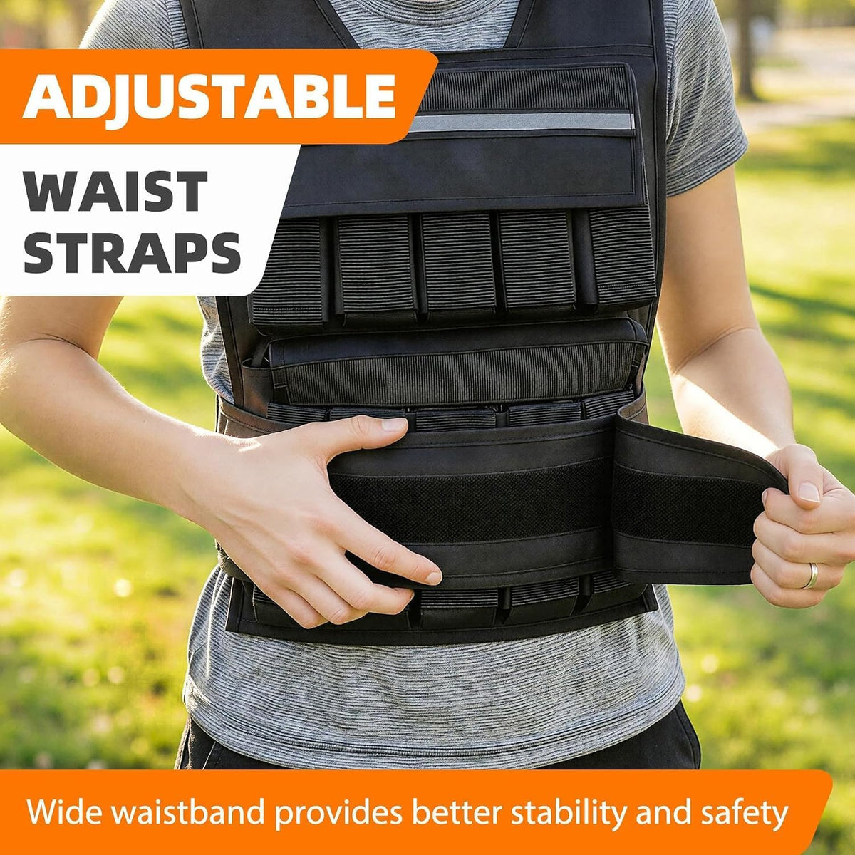 ZENY Adjustable Weighted Vest for Men Women, 30lb/40lb/60lb Fitness Vest