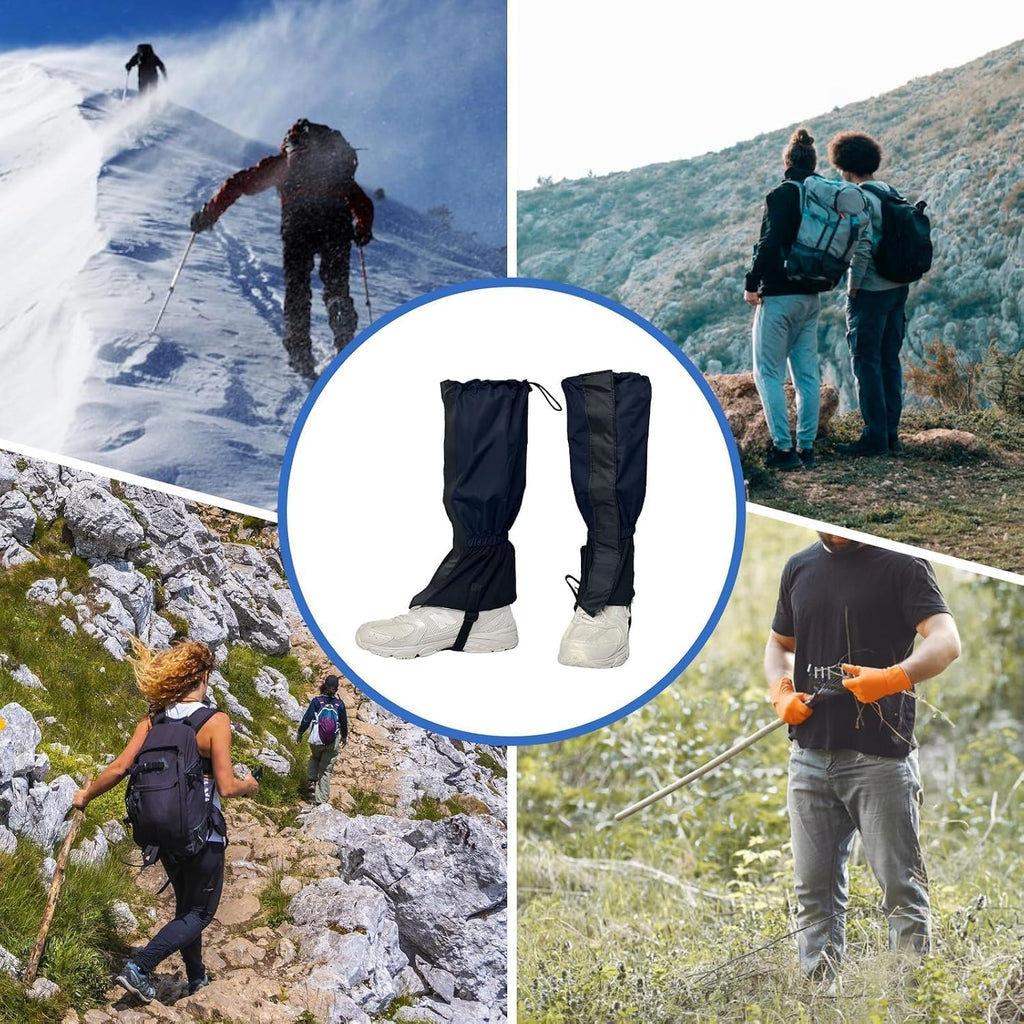 Gators for Hiking Boots,Adjustable Leg Gaiters for Women and Men Boots, Waterproof and Breathable Trail Gaiters for Hiking, Snow and Garden Weeding
