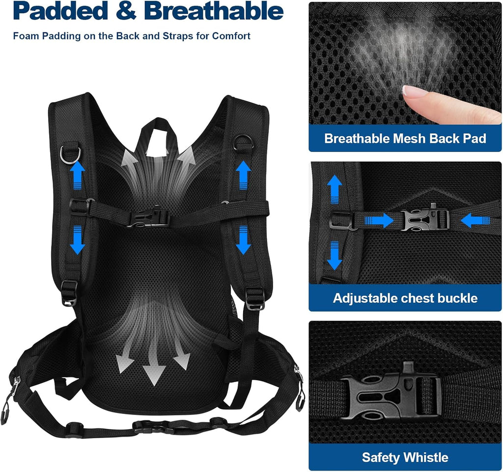 10L Small Hiking Backpack for Men Women, Lightweight Hiking Daypack