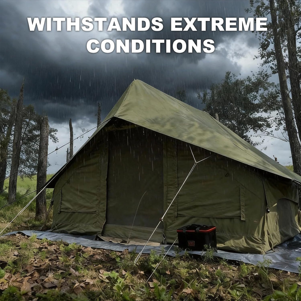 10‘ x 13’ Camping Tarp for 4/6/8 People, 4 Season UV Protection,PU 3000mm Waterproof, Multi-Functional Ultralight Shelter Awning Sunshade, Portable for Camping, Hiking, Backpacking Traveling.