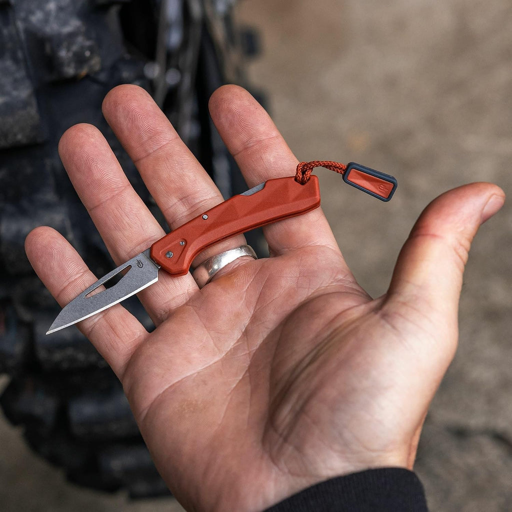 Gerber Gear LST Mini - Lightweight Folding Pocket Knife for Hiking, Camping - EDC Tool - Durable Stainless Steel Blade - Orange