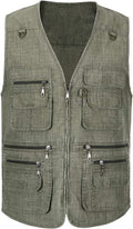 Spanye Mens Outdoor Fishing Vest Safari Travel Photography Vests Jacket Multi Pocket
