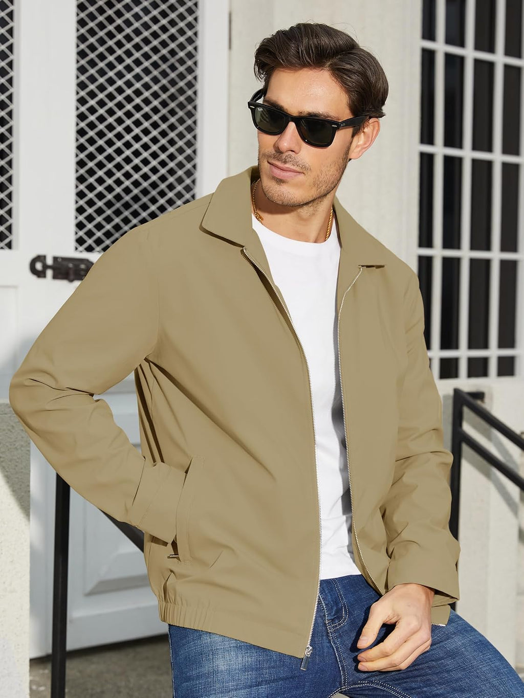 TACVASEN Men's Lightweight Jacket Fall Water-repellent Windbreaker Jackets
