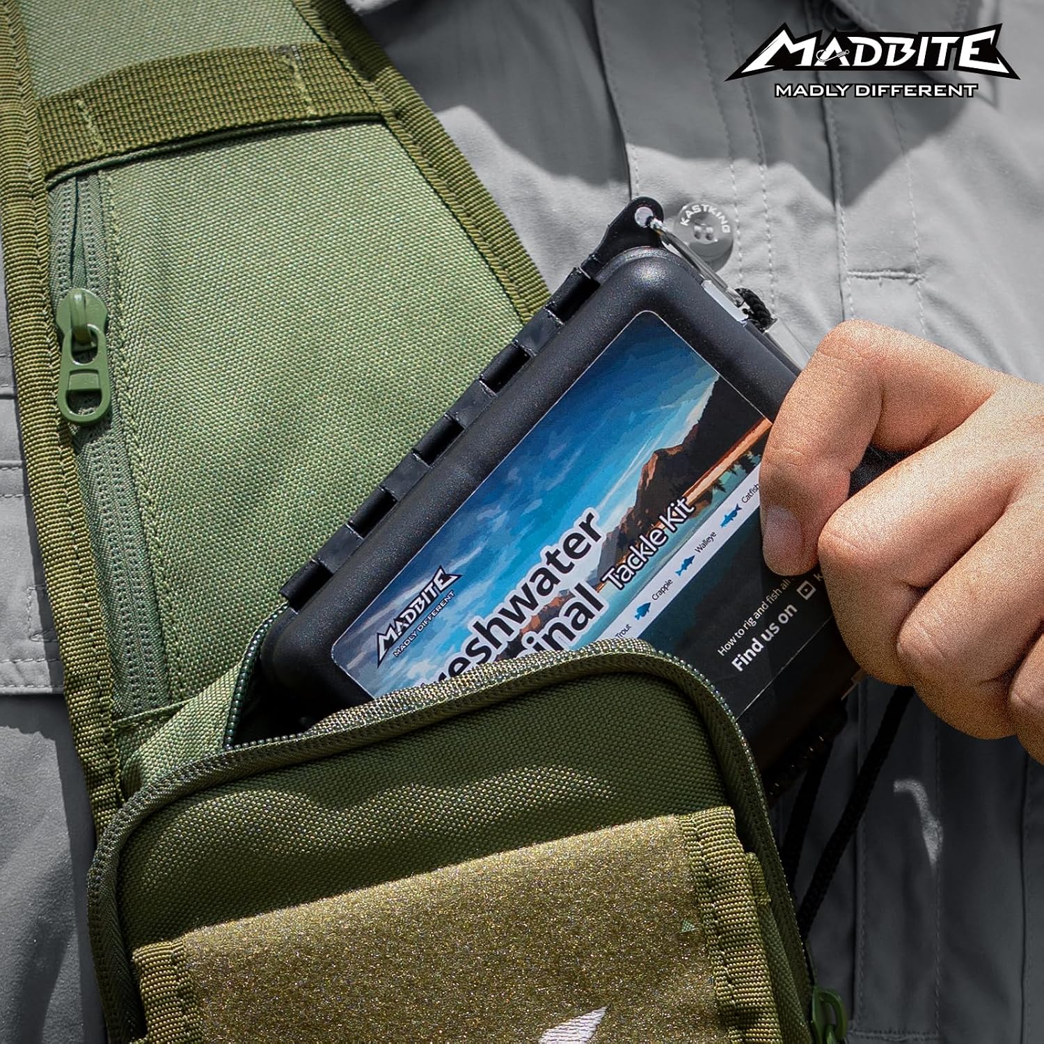 MadBite by KastKing Compact Fishing Tackle Kit for Bass Trout Panfish