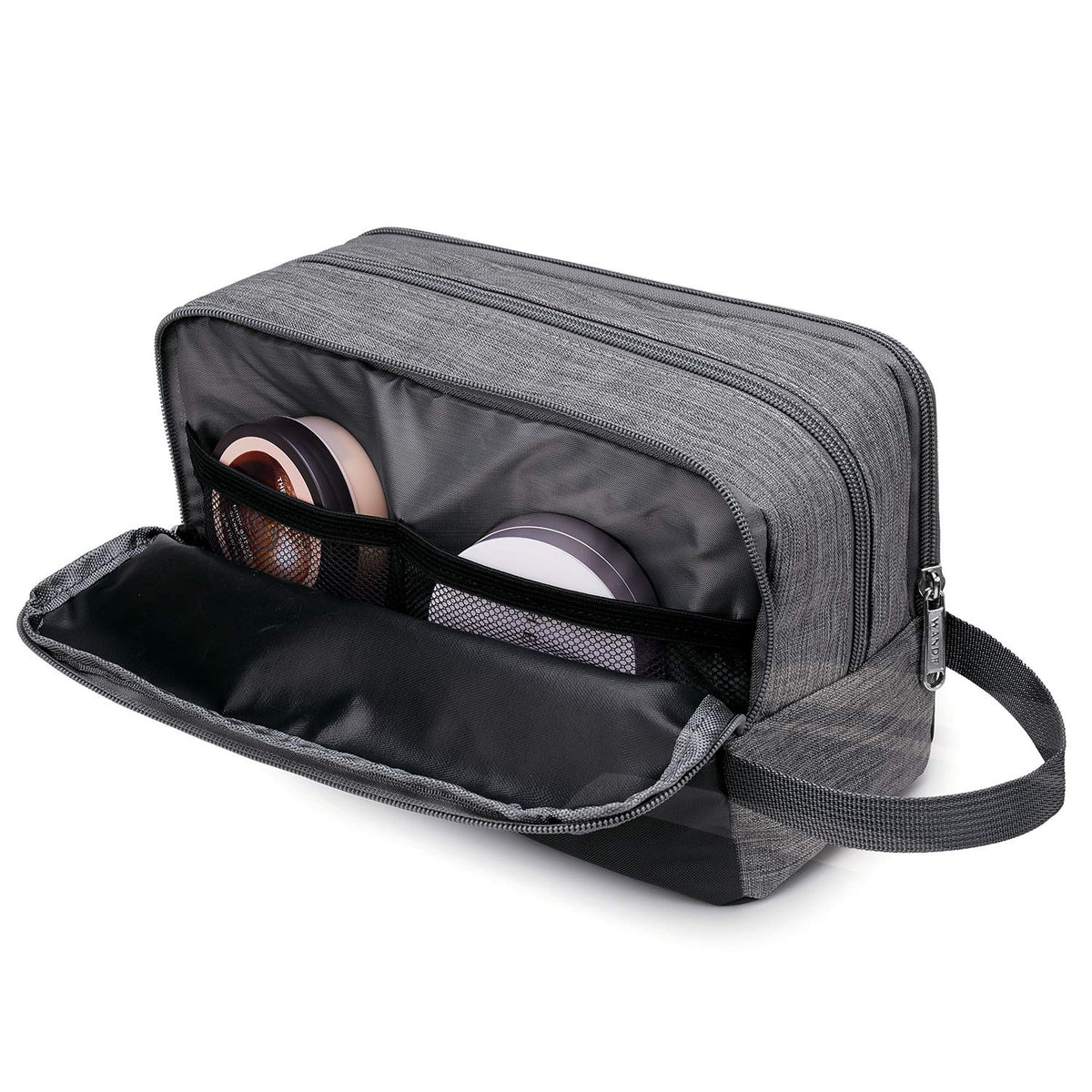 WANDF Travel Toiletry Bag for Men, Small Dopp Kit for Toiletries