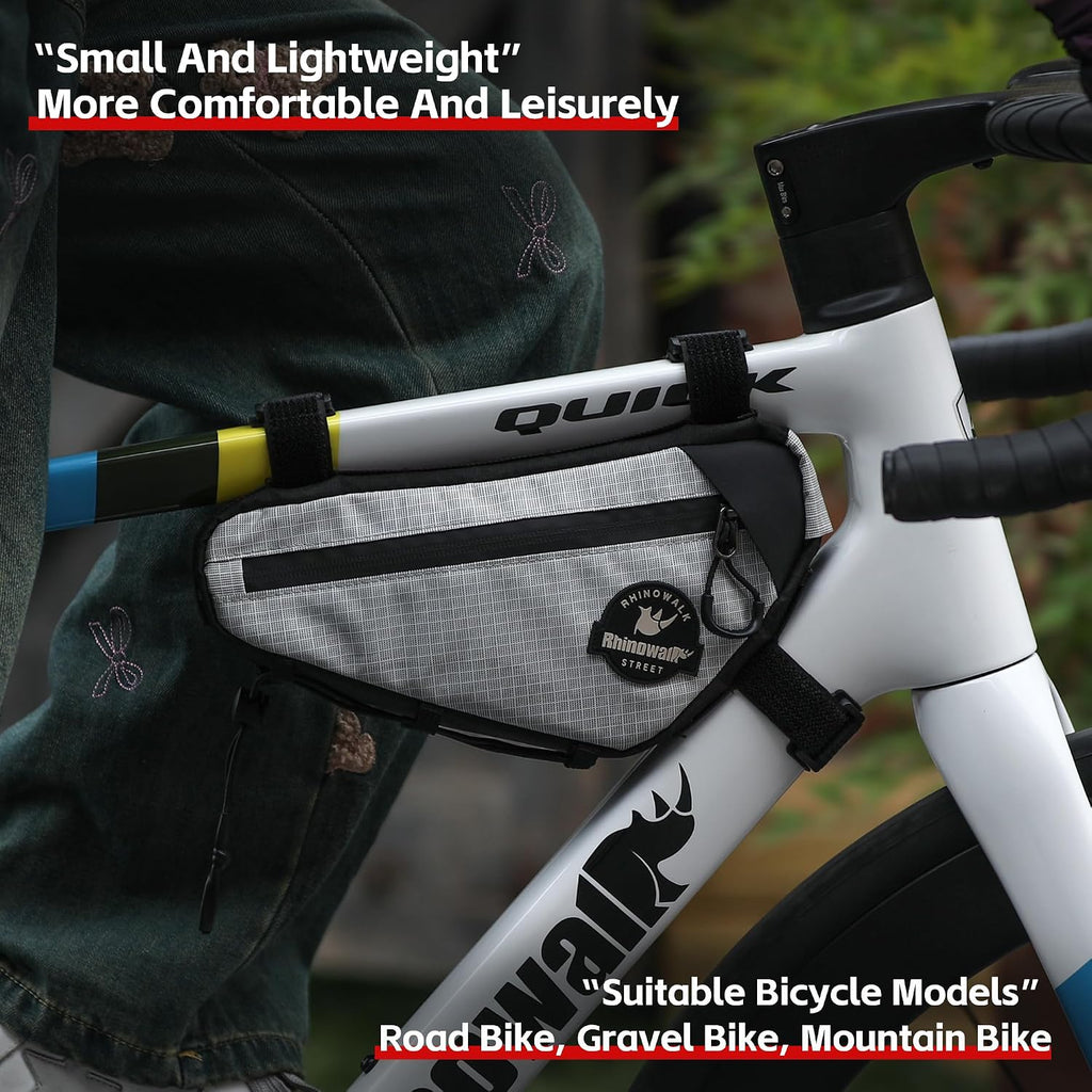 Rhinowalk Bicycle Triangle Bag Cosmopolis Series Lightweight Urban Bike Frame Bag Pack Under Top Tube Pouch Cycling Accessories