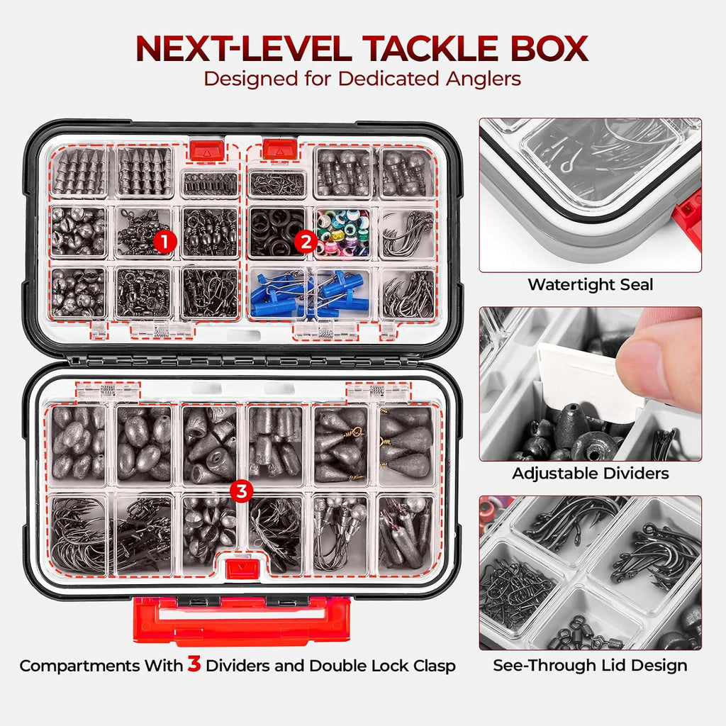 MadBite by KastKing Compact Fishing Tackle Kit for Bass Trout Panfish