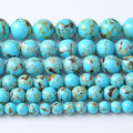 10MM 38PCS Blue Shell Turquoise Spacer Loose Beads for Jewelry Making DIY Bracelet Necklace
