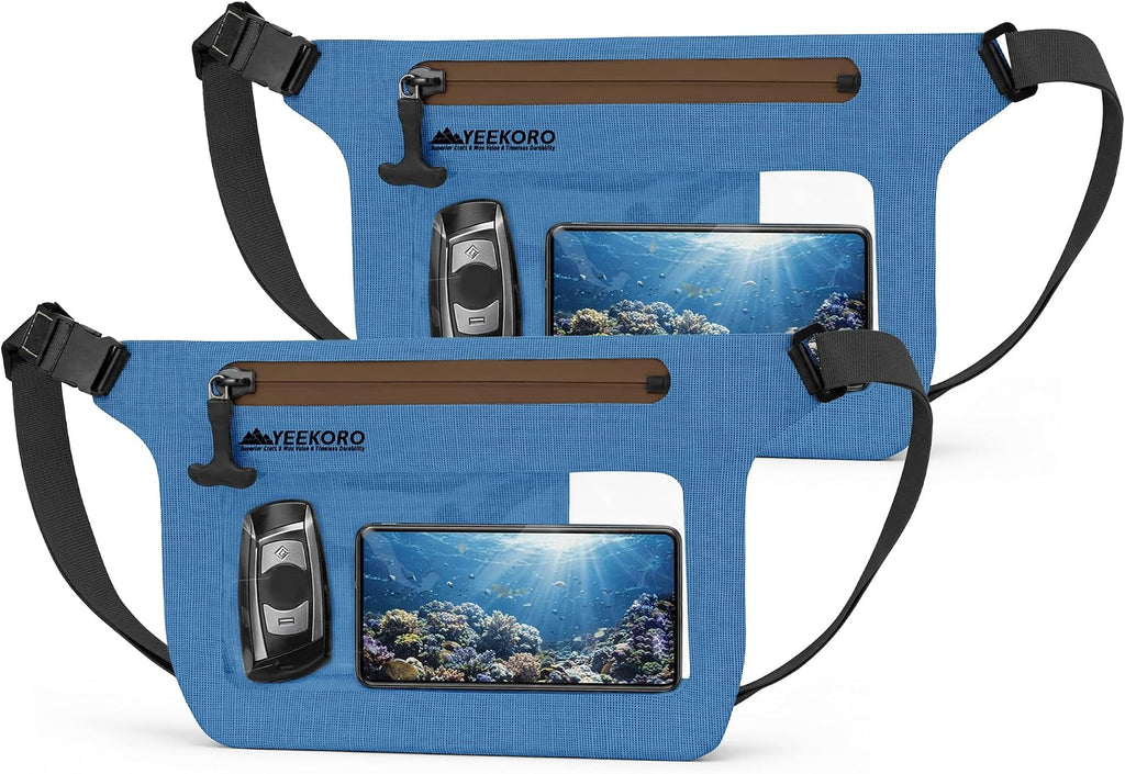 Phone Pouch, IPX8 Waterproof Reusable Fanny Pack,Large Dry Bag