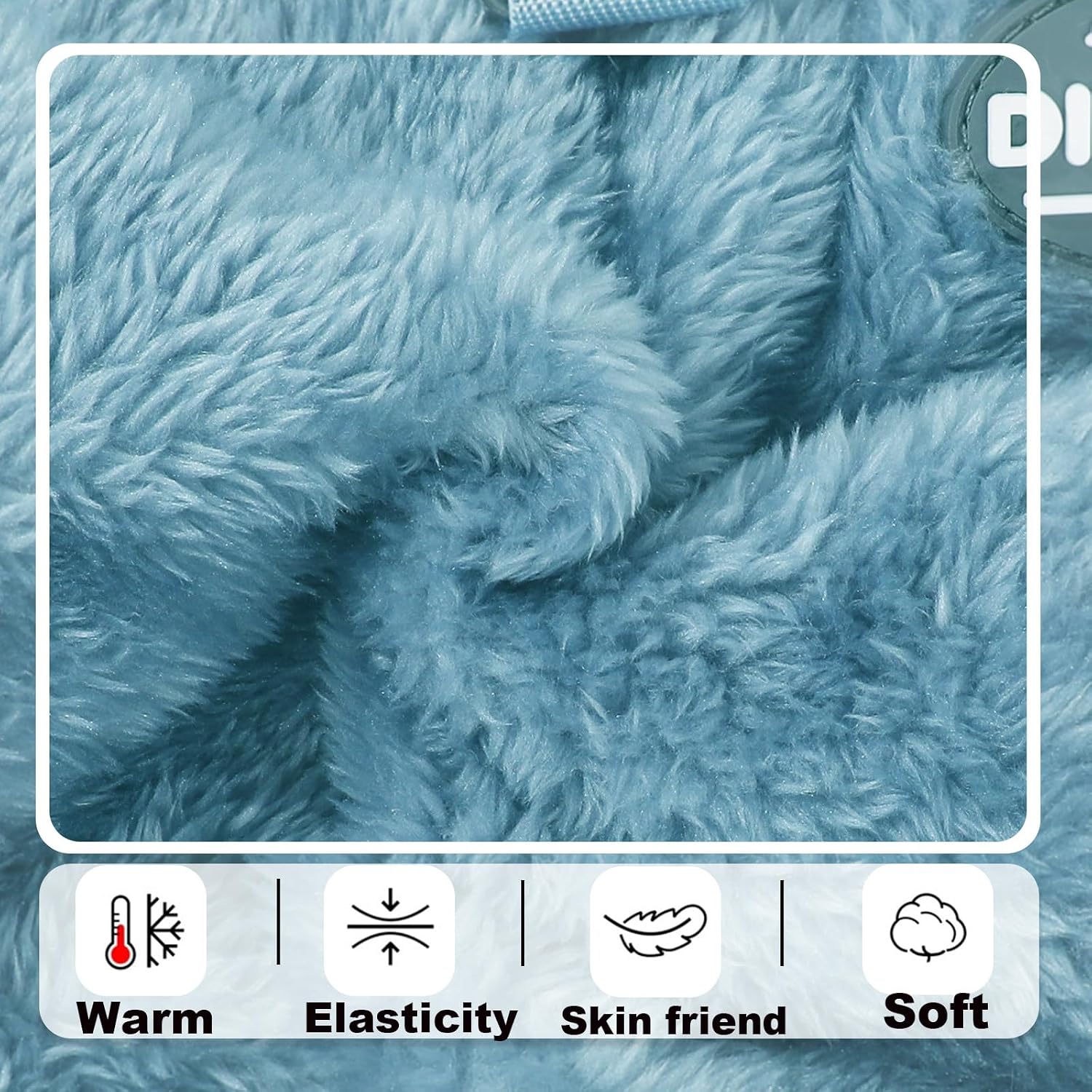 Fleece Dog Pajamas Winter Warm Dog Sweater for Small Dogs Thermal Soft Puppy Pjs Coat Stretchy Jumpsuit Doggie Pet Clothes Outfits Cat Apparel (Steel Blue, X-Small)