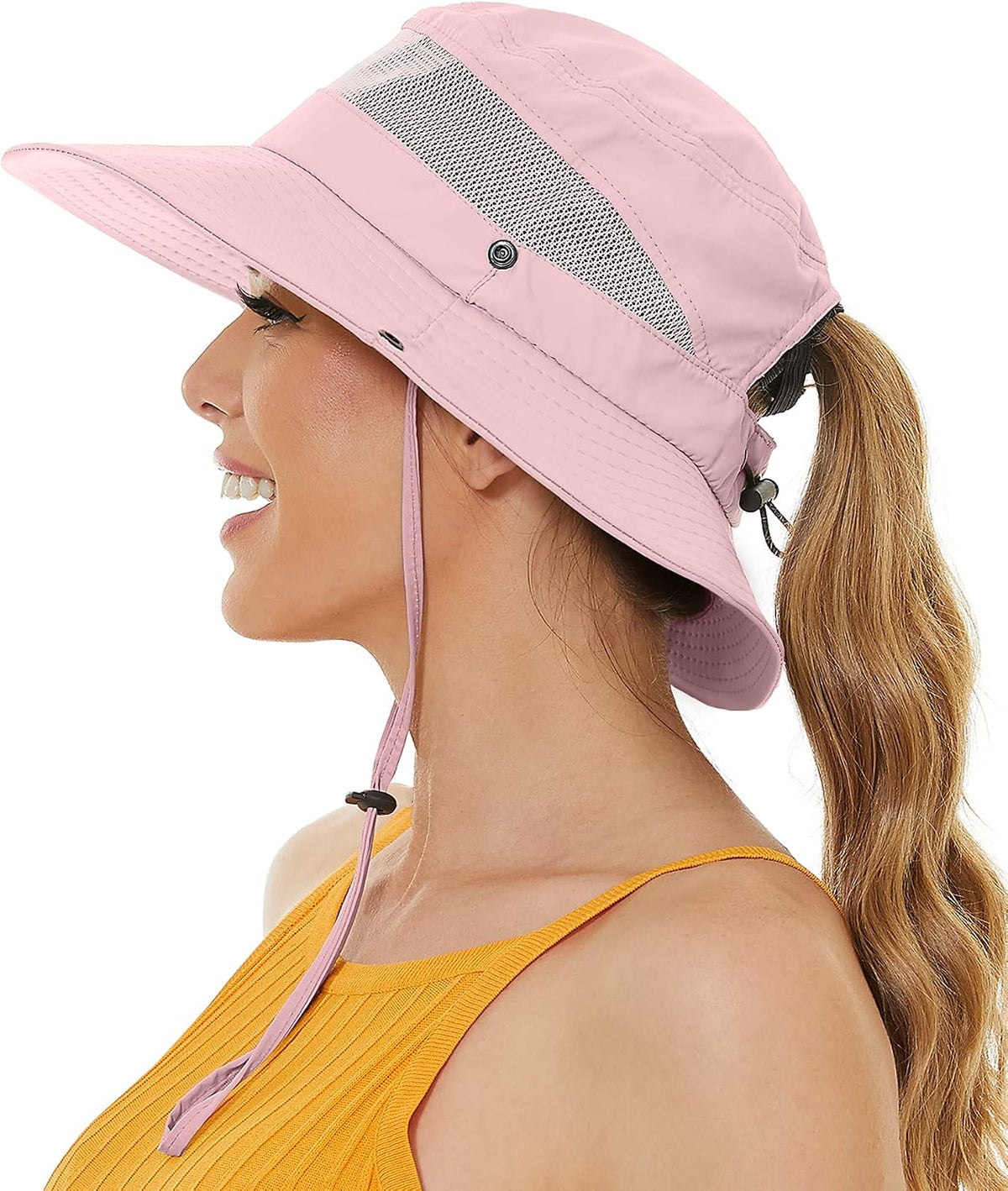 EW East Water Sun Beach Hat for Women, UPF50+ Waterproof with Ponytail Hole