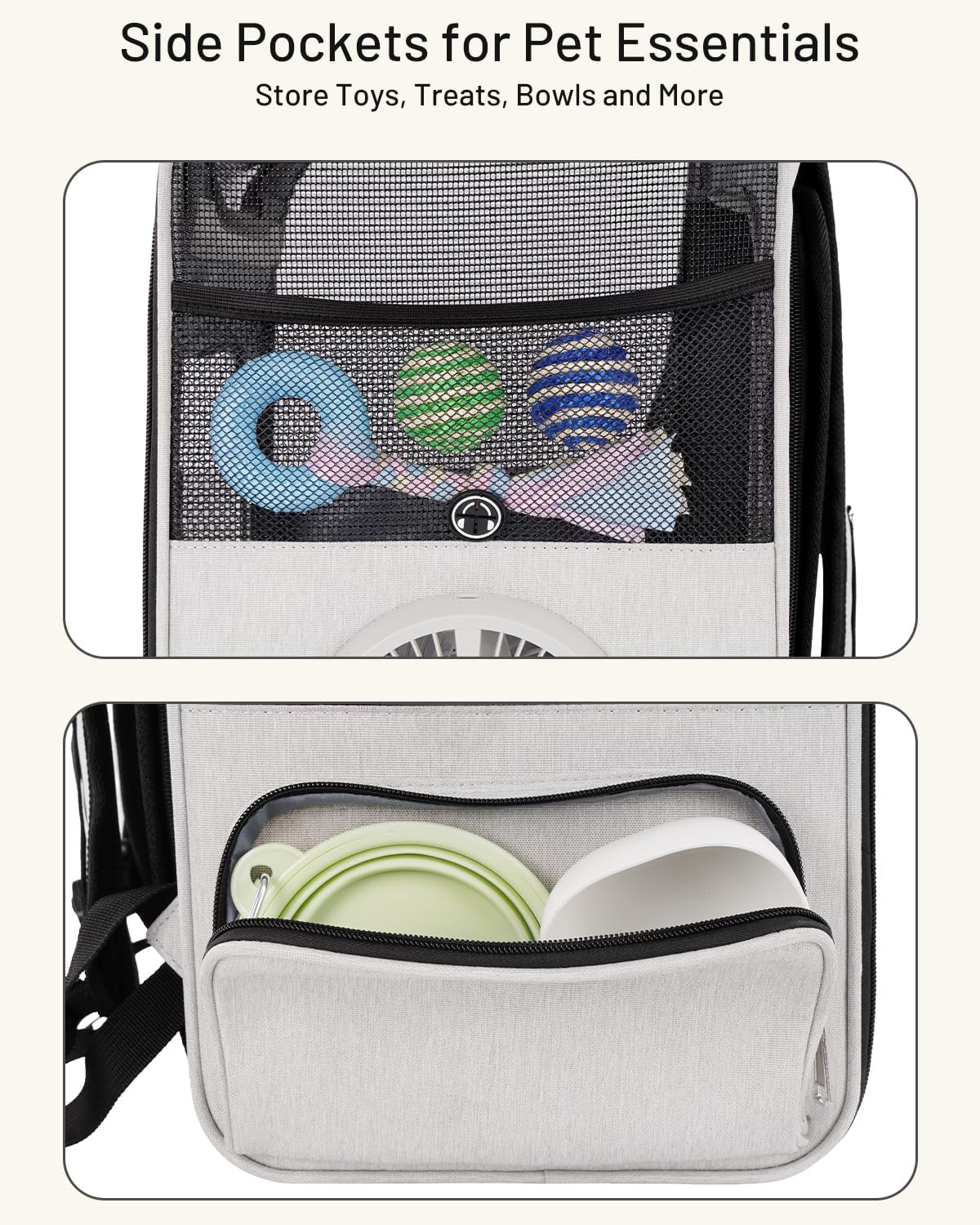 Smart Cat Backpack Carrier with Cooling Fan & Heating Pad