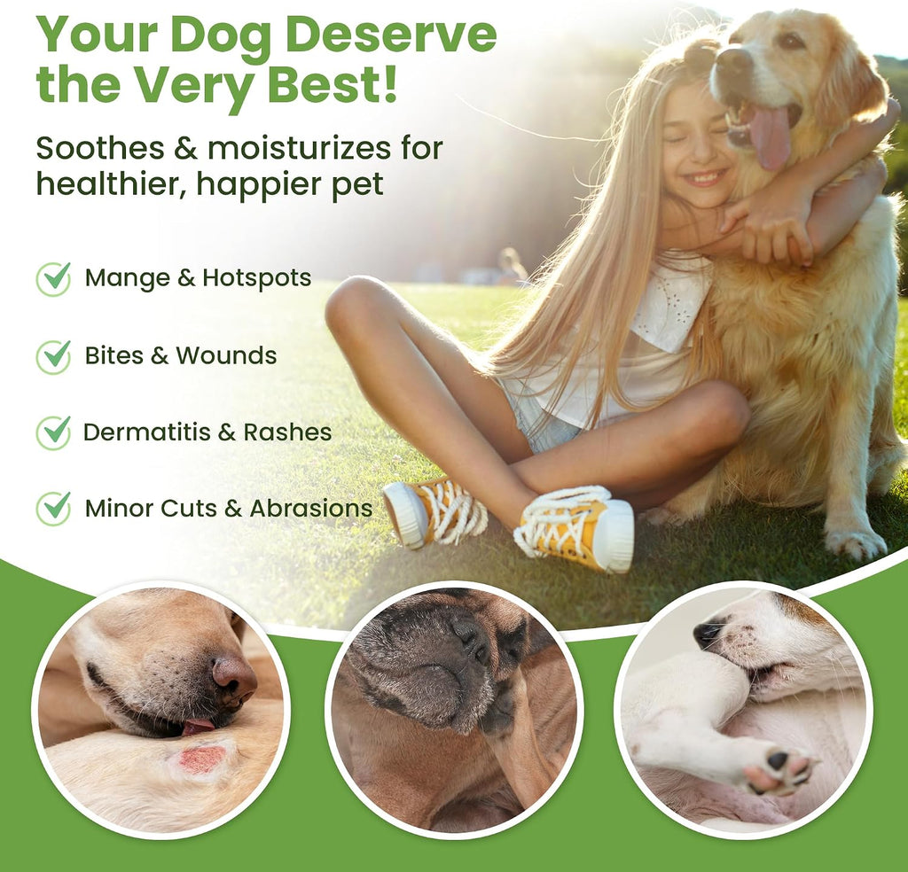 Hot Spot Treatment for Dogs - Pet Wound Care, Healing Ointment (4 Oz.)