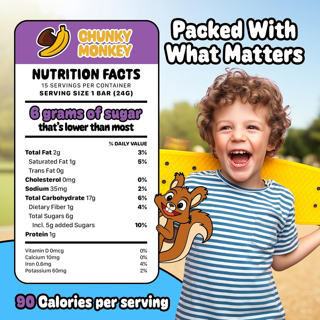 Snakkidz Organic Granola Bars, Variety Pack, Seed oil free, 45 Bars