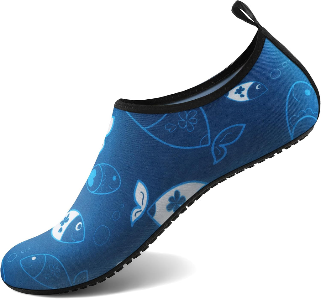Homitem Water Shoes for Women Men Aqua Socks Swim Beach Pool River Slip-On Barefoot Quick-Dry Vacation Cruise Essentials Accessories for Yoga Kayak Sports