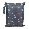 Tiny Twinkle Mess Proof Wet Bags | 1-Pack Reusable Waterproof Wet Bags for Swimsuits | Baby Clothes | Travel & Diaper Bag (Space)