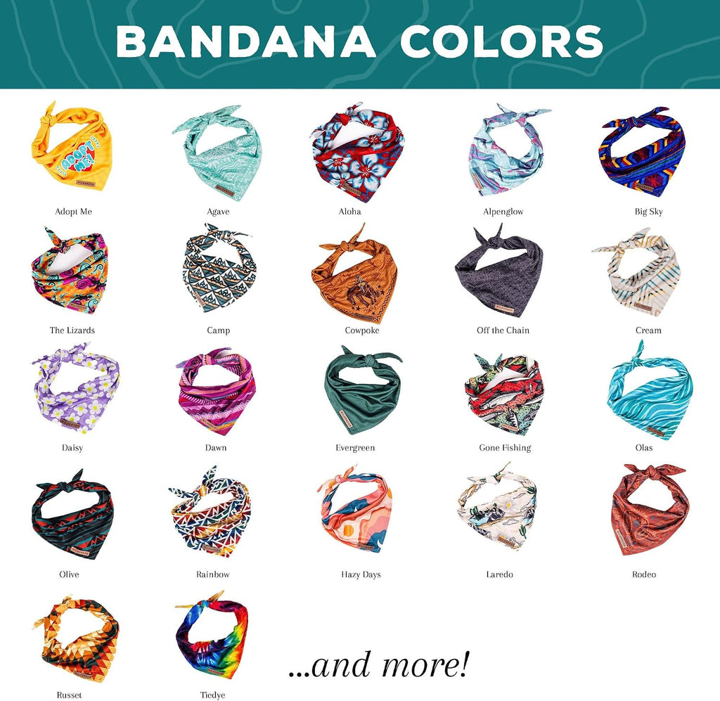 Wilderdog Dog Bandana with Lightweight Quick Drying Poly-Blend Mesh Material in Big Sky