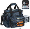 KastKing BaitSpace Tackle Bag with Removable Bait Binder, 4 Tackle Boxes