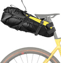Rhinowalk Bike Saddle Bag Bicycle Saddle Pannier 14L Waterproof Storage Pouch Rear Rack Luggage Carrier Quick-Fit with Hardshell Frame & Interior (Yellow)