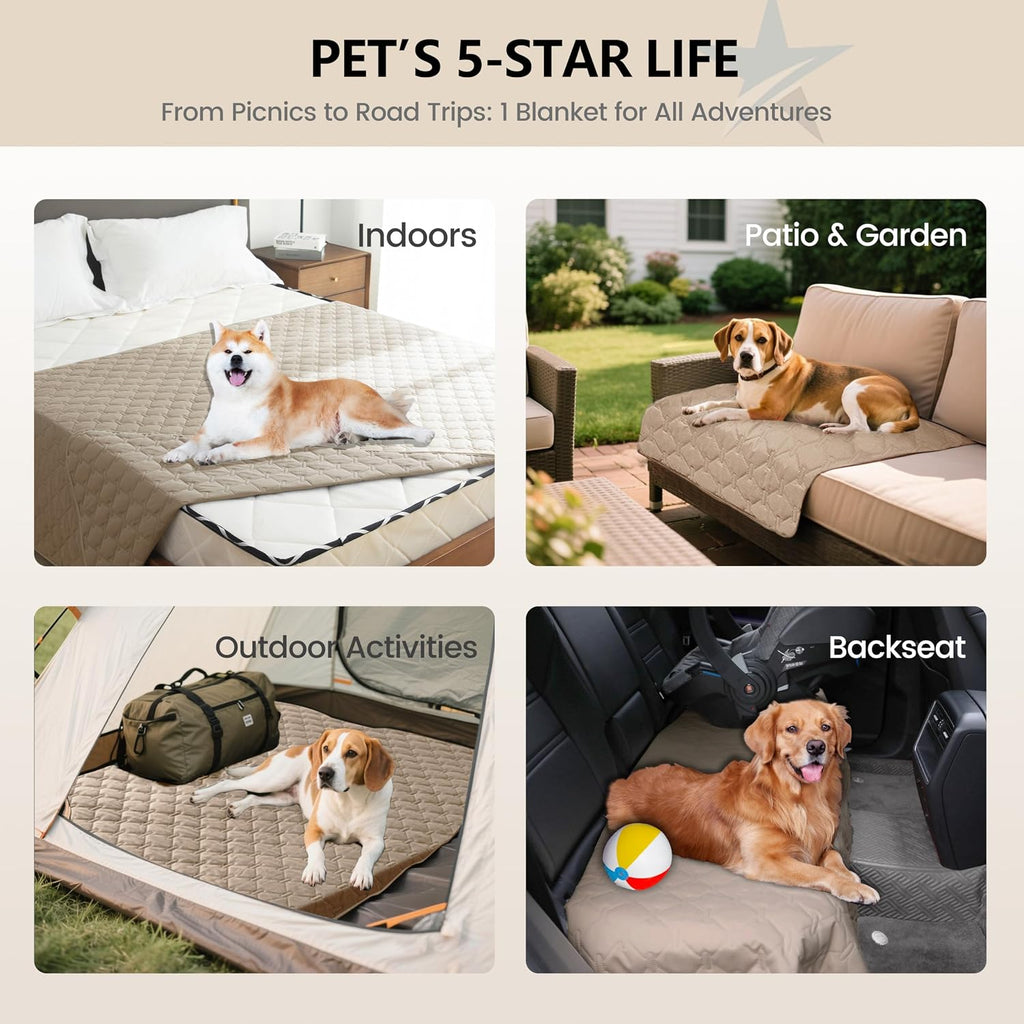 gogobunny Waterproof Dog Blanket, Couch Covers for Sofa, Reusable Pee Pads