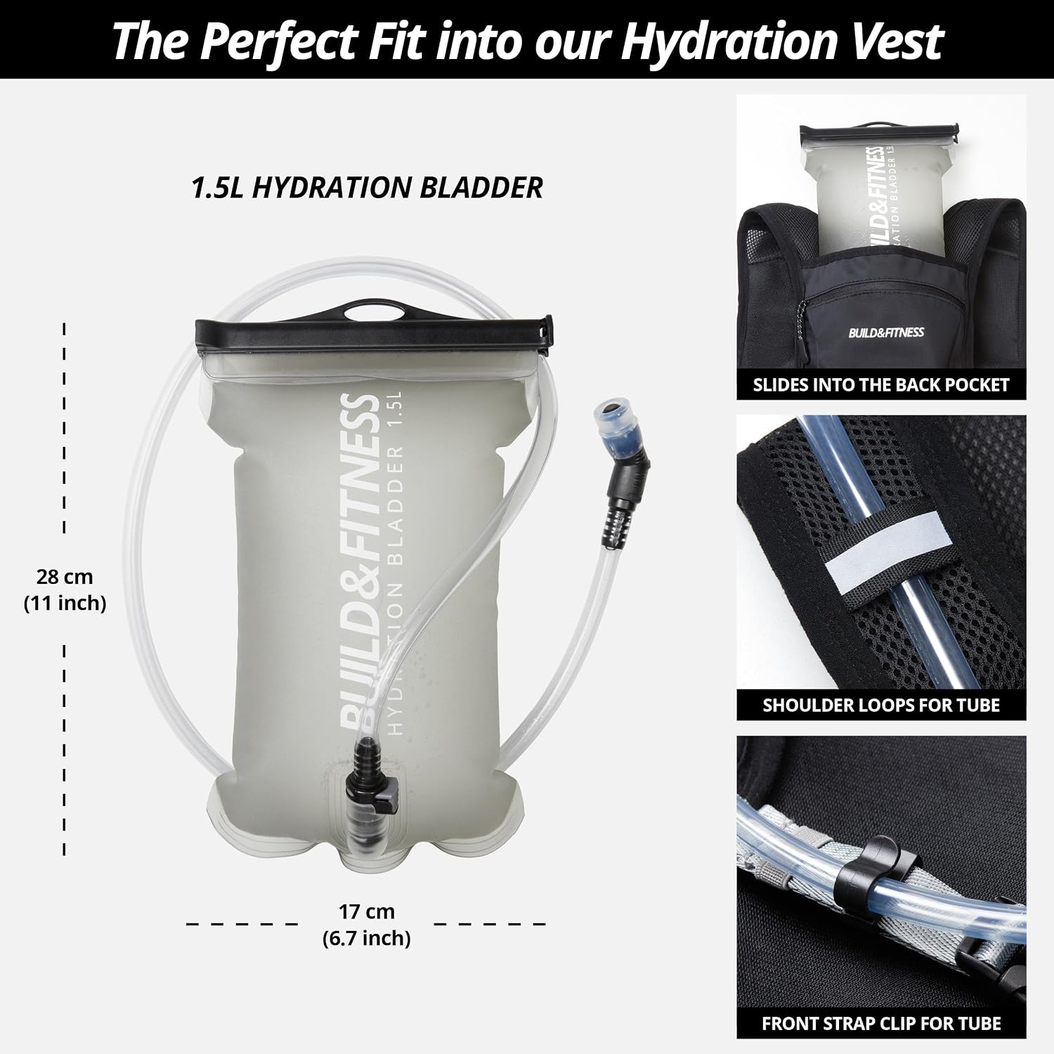 Running Hydration Vest for Women and Men. Reflective, 8 Pocket, Quick Dry, Water-Resistant, Breathable, Adjustable Backpack for Runs, Hiking, Cycling, Trails, Marathons