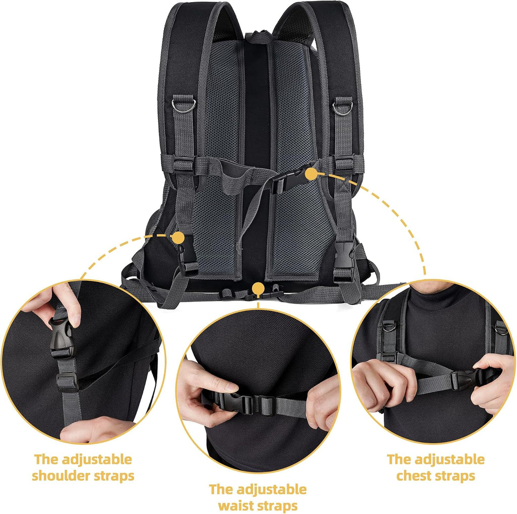 WOYYHO Pet Dog Carrier Backpack, Ventilated Small Dog Front Backpack