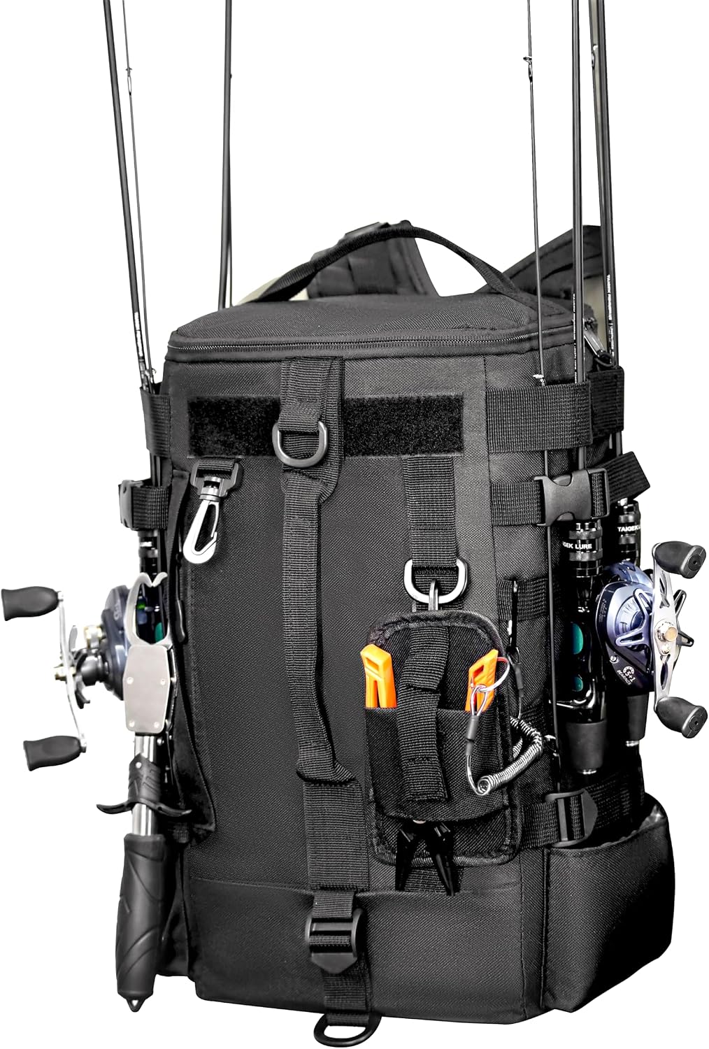 kokkoya Small Fishing Backpack with 2 Rod Holders, 16L Kayak Tackle Bag