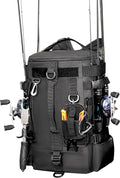 kokkoya Small Fishing Backpack with 2 Rod Holders, 16L Kayak Tackle Bag