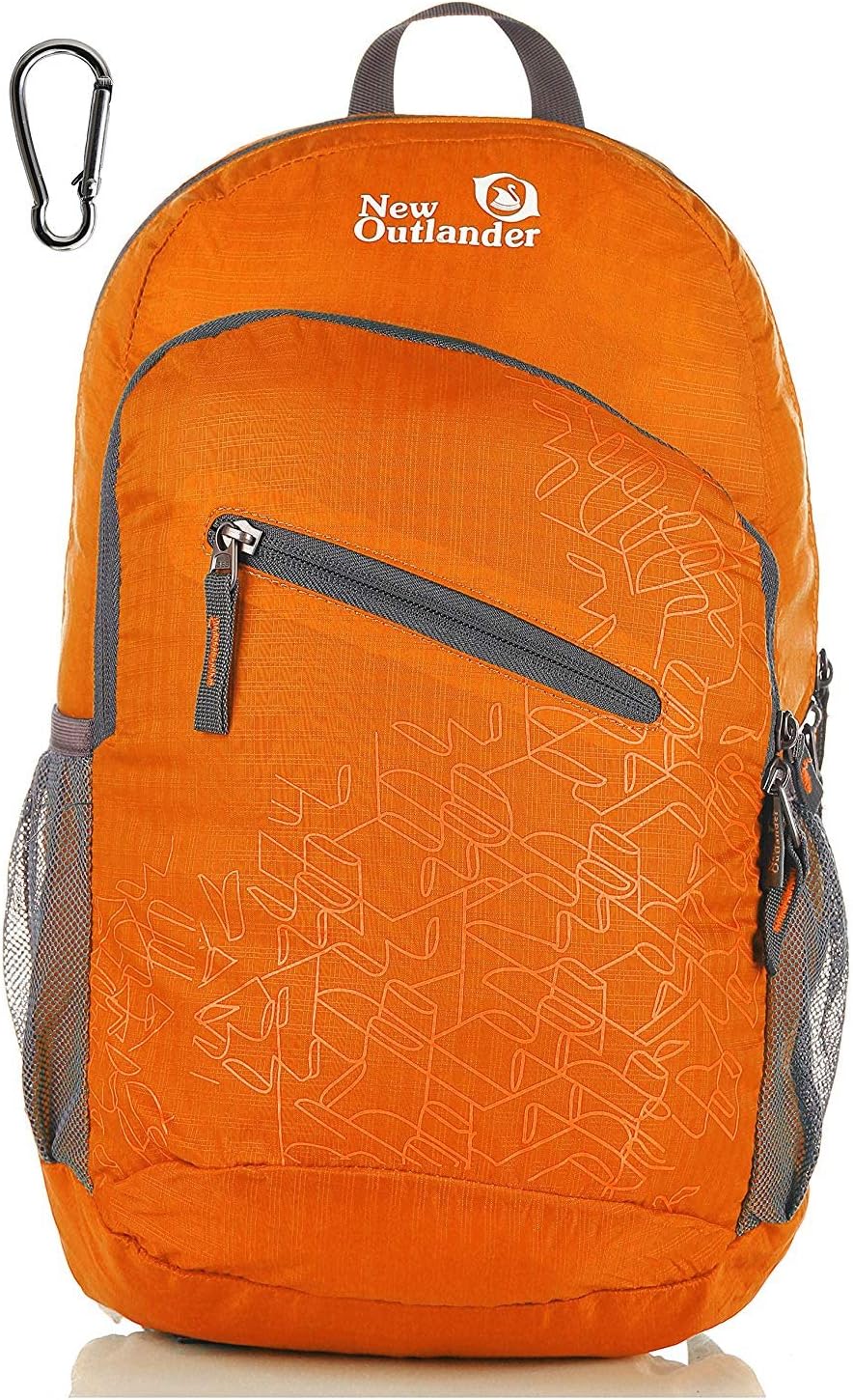 Outlander Packable Handy Lightweight Travel Hiking Backpack Daypack-Orange