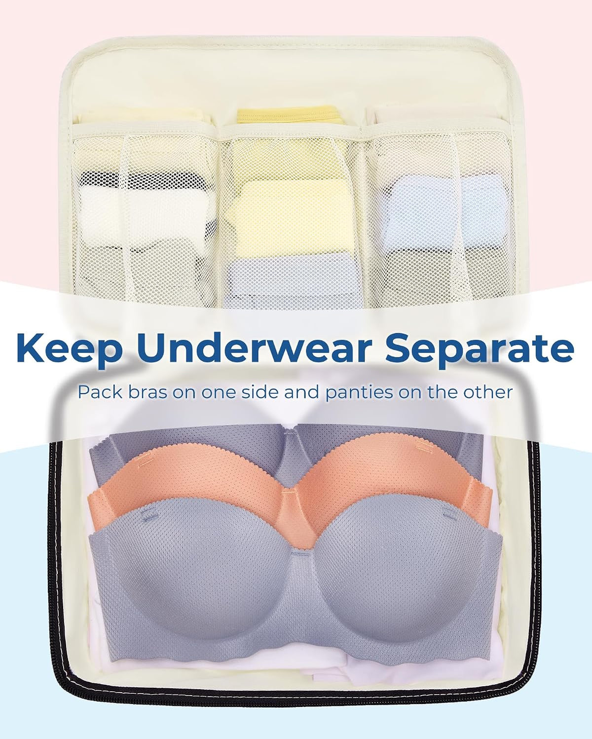 BAGSMART Compression Packing Cubes, Lightweight Travel Essentials