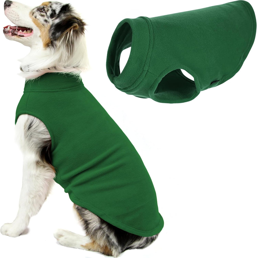 Gooby Stretch Fleece Vest Dog Sweater, Burgundy, Medium