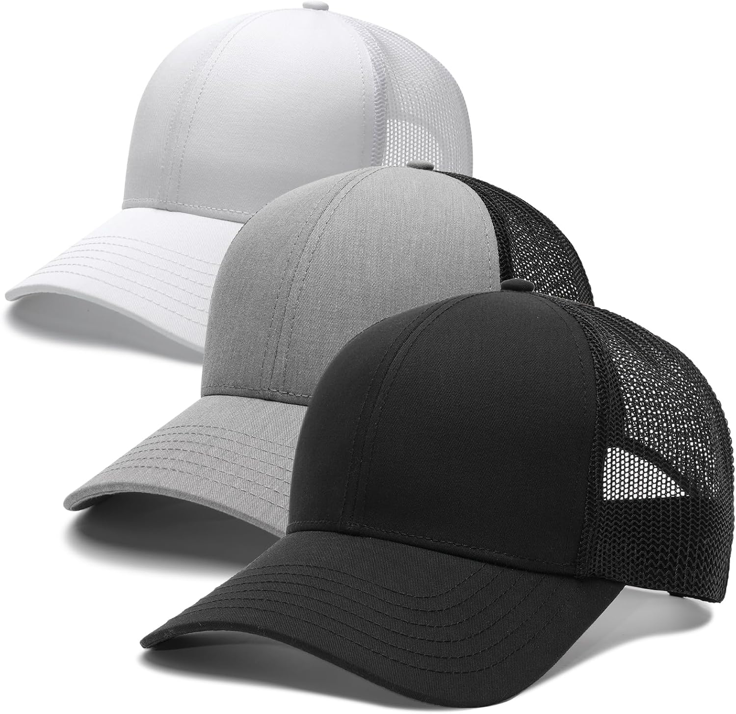 FURTALK Mens Trucker Hat Structured Mesh Baseball Cap Adjustable Classic