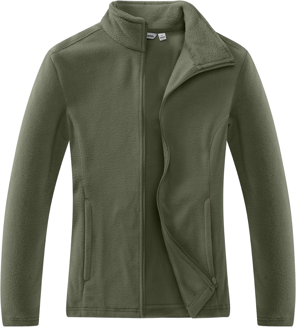 Outdoor Ventures Women's Lightweight Warm Polar Fleece Jacket Zip Up
