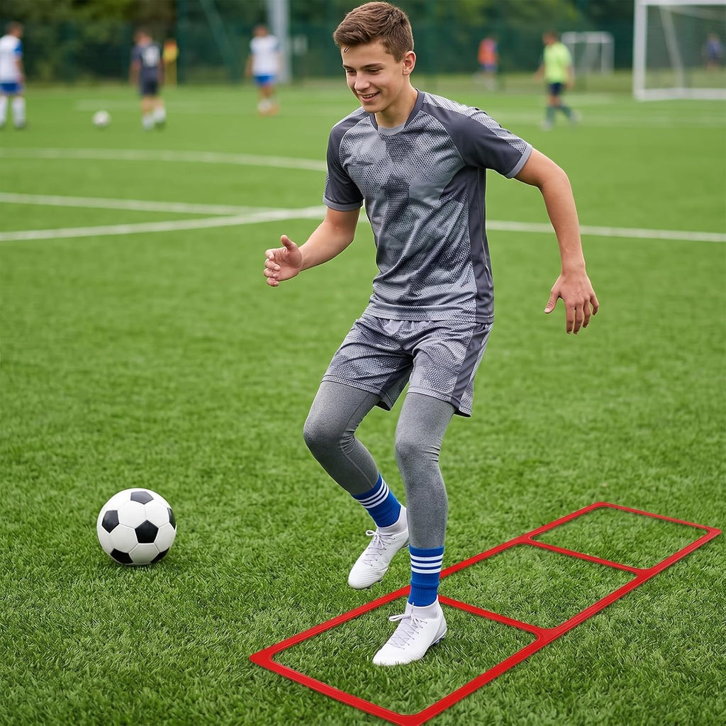 One-Piece Silicone Agile Ladder 1 PC Suitable for Sports & Fitness Step Training Soccer Footwork Practice Street Dance Step Training Auxiliary Kit for Various Indoor and Outdoor Floor Areas