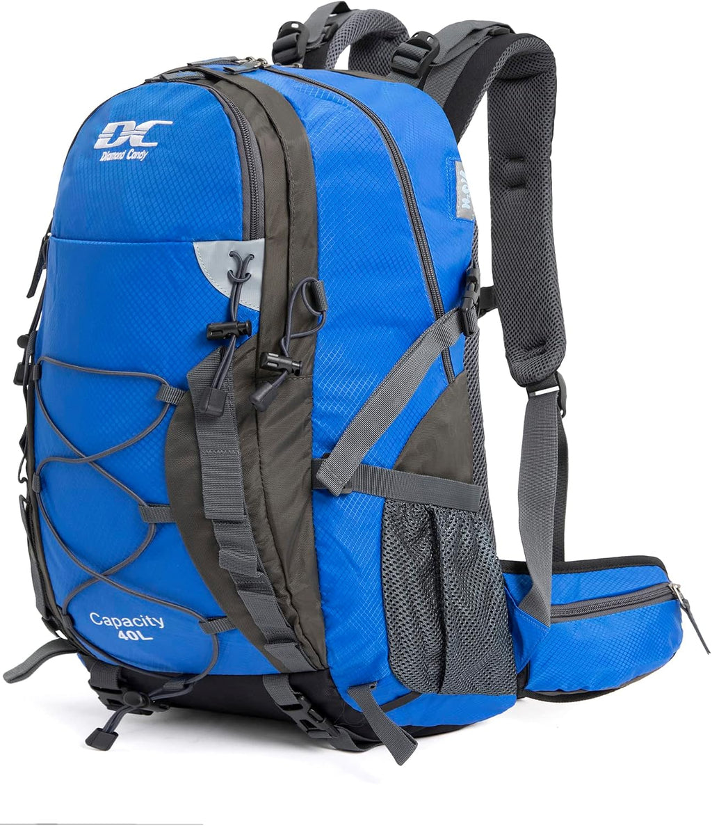 Diamond Candy 40L Hiking Backpack Waterproof Daypack for Men and Women