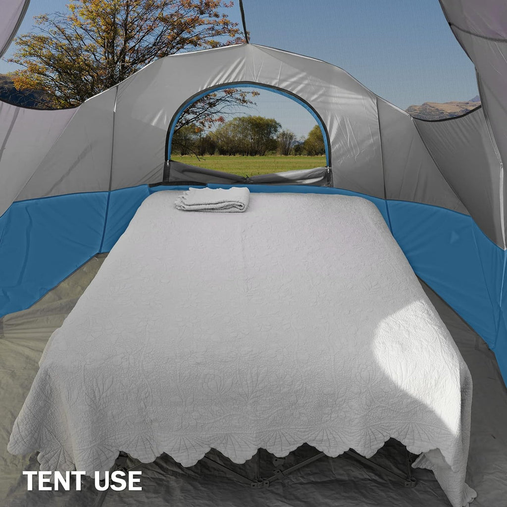 KAMPKEEPER Camping Cot for Adults with Air Mattress, No Air Pump