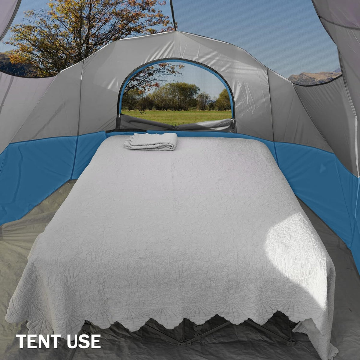 KAMPKEEPER Camping Cot for Adults with Air Mattress, No Air Pump