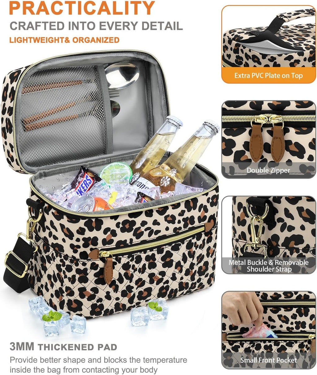 Capolo Lunch Bag for Women Men Insulated Lunch Tote Leakproof Lunchbox Bags