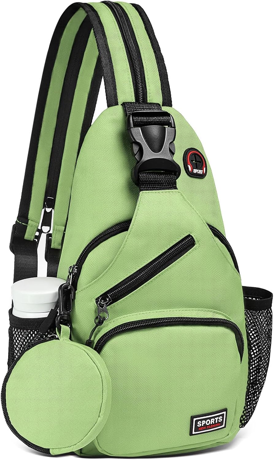 Small Sling Bag with Coin Pocket Fits for 7.9" Tablet, Green