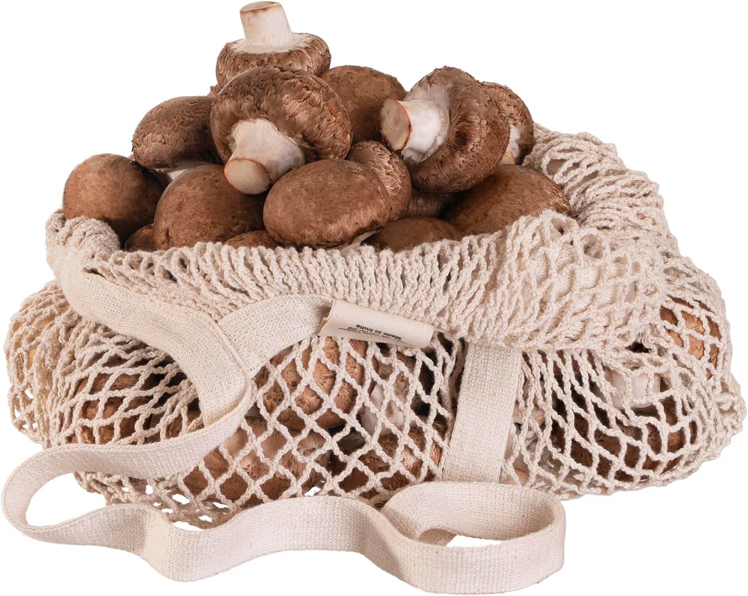 Cotton Mesh Onion Storage Bags - 100% Cotton, Reusable, and Washable Mesh Grocery Bags for Storing Garlic and Root Vegetables