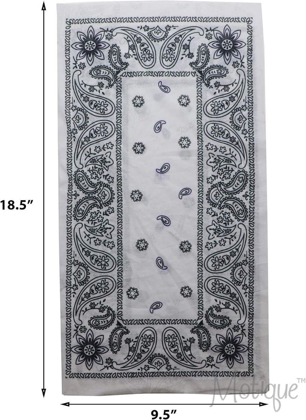 Set of 3 Paisley Bandana Neck Gaiter Tube Headwear Motorcycle Face Scarf