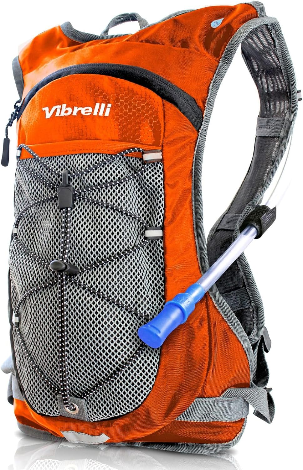 VibrelliVibrelli Hydration Backpack & 2L Hydration Bladder - High Flow Bite Valve - Hydration Pack for Cycling, Running, Hiking